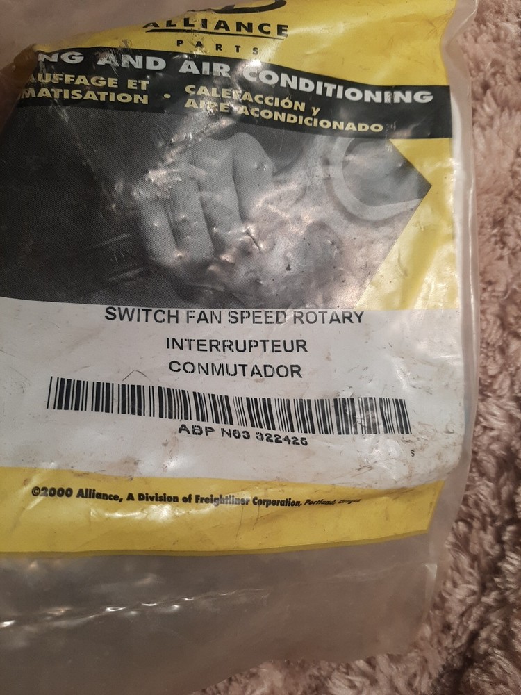 Alliance ABP-N83-322425 Switch Fan,Rotary