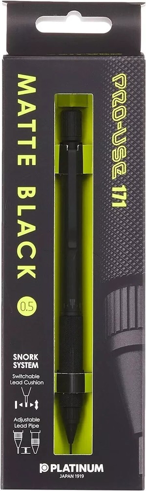 Platinum MSDA-2500B Drafting Sharp Professional Use 171 0.5mm Matte Black