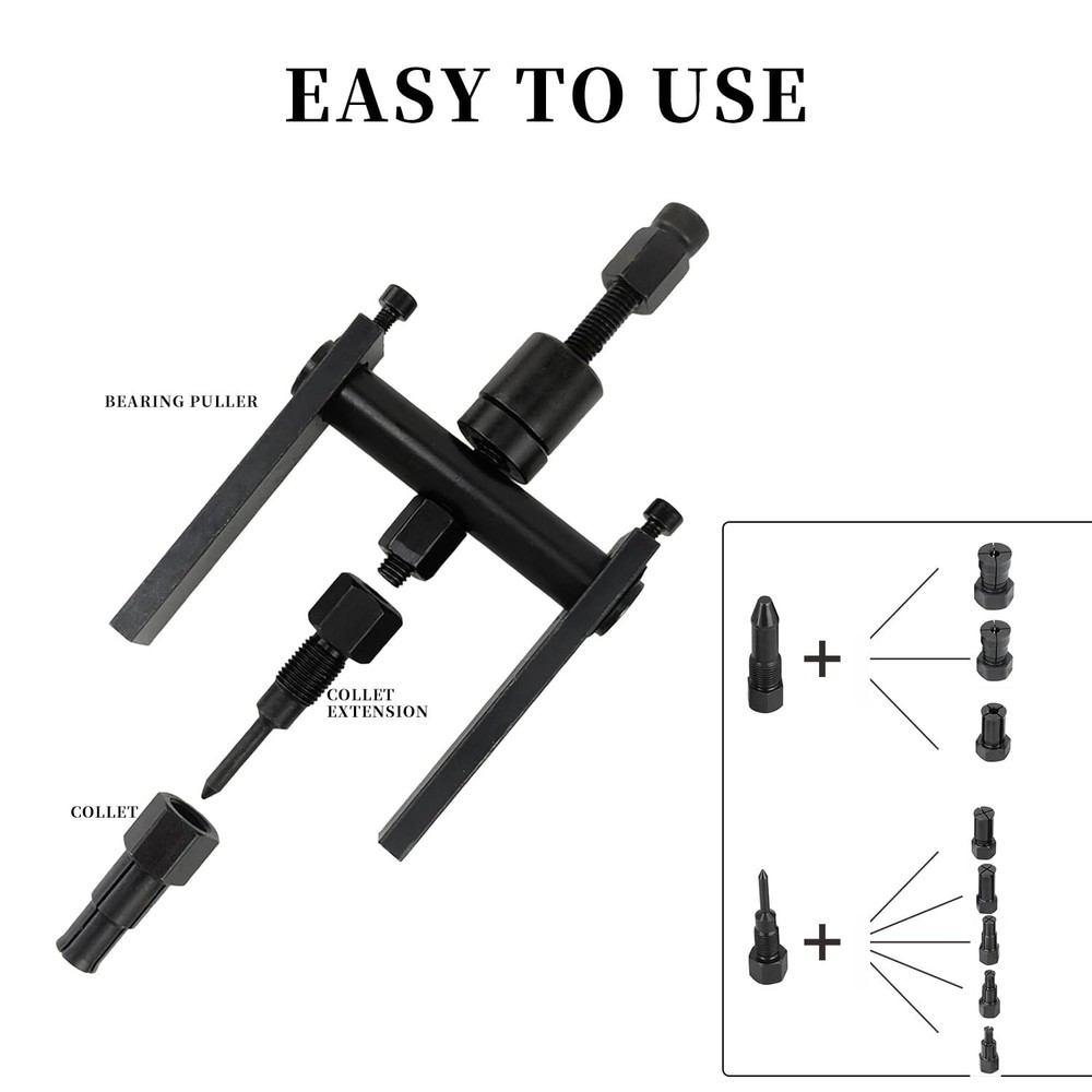 12pcs Blind Hole Bearing Puller Set Internal Bearing Extractor Puller Kit Mot...