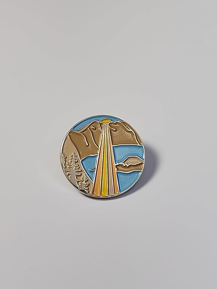 Sunrise Over Mountains Lapel Pin