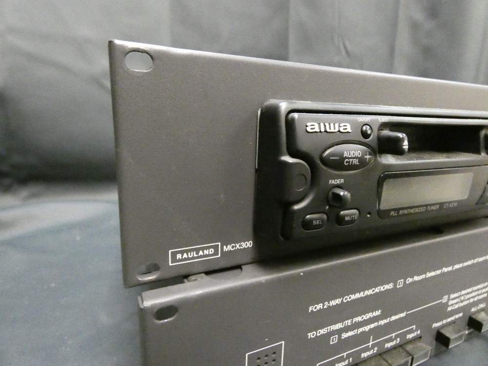 RAULAND MCZ300 Intercom/PA System - Control Unit, Casette Deck, Clock, 2 Amps