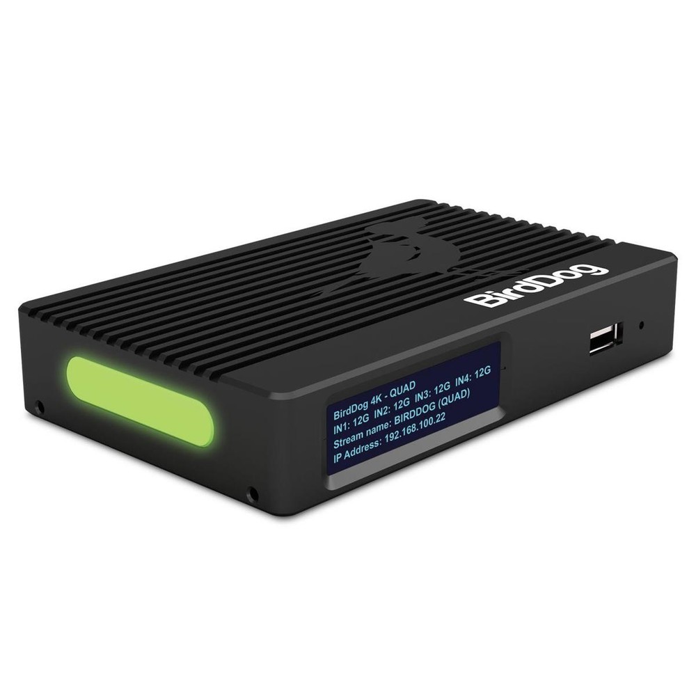 BirdDog 4K Quad 4-Channel 12G SDI to NDI Encoder/Decoder