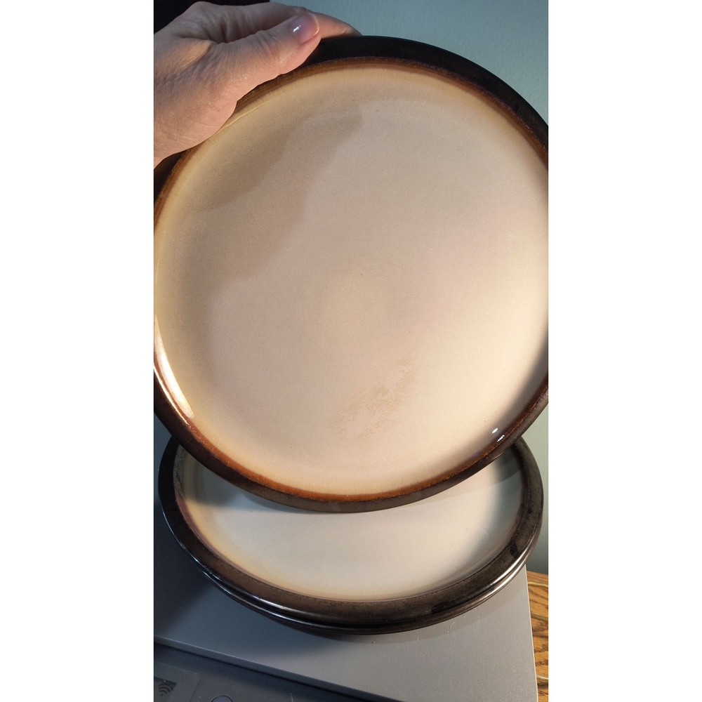 897. Home Plates Tiara Cream Stoneware Dinner Plates