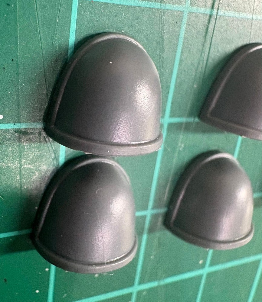 Space Marine Plain Shoulder Pads x8 | Warhammer 40K | Tactical Armour Bits