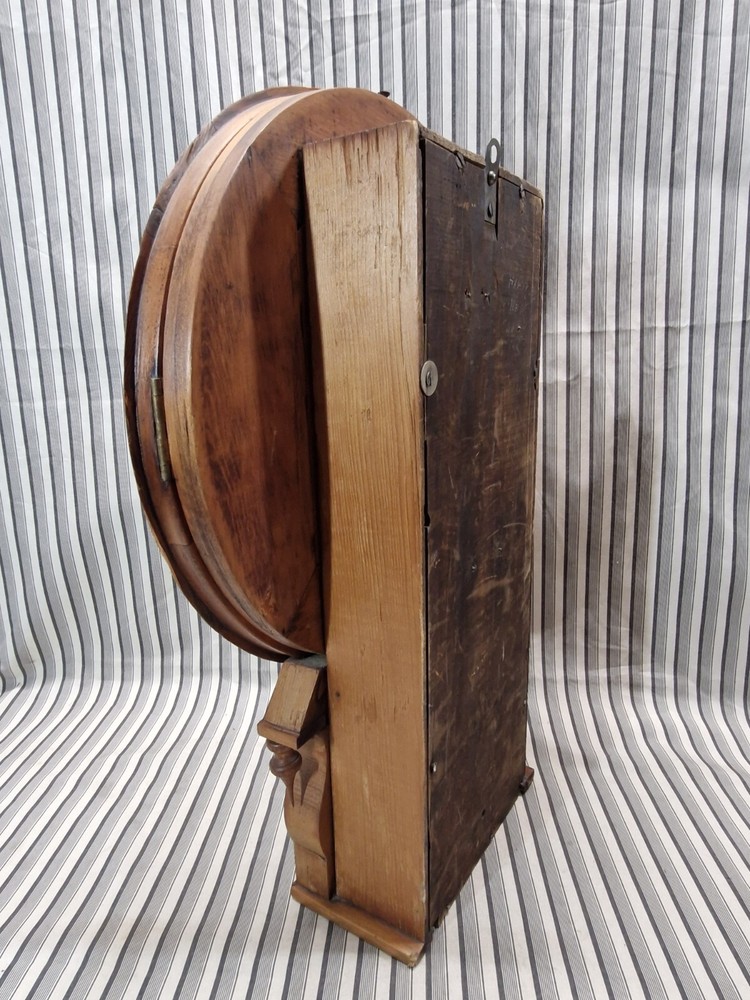 Antique Drop Dial Wood Wall Clock