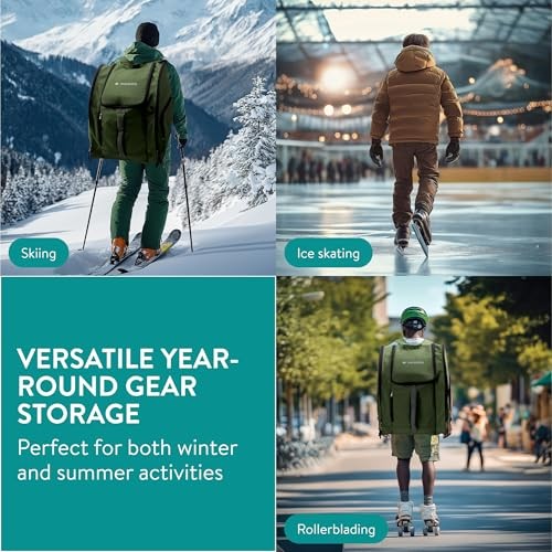Ski Boot Bag - Padded Walking Boots Bag - Water-Resistant Polyester Welly