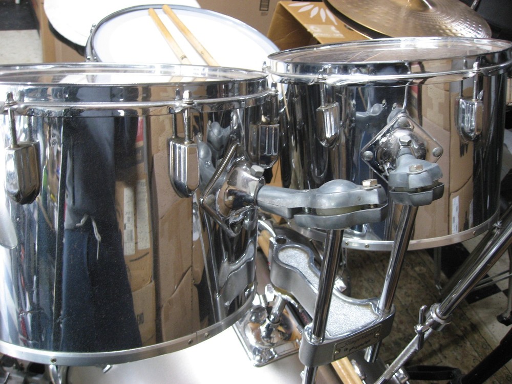 13" Slingerland Tom Chrome Over Wood