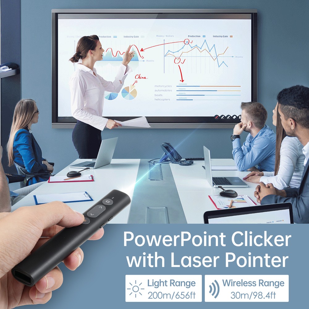Bisofice Presentation Pointer for PowerPoint PPT Clicker with N4U7