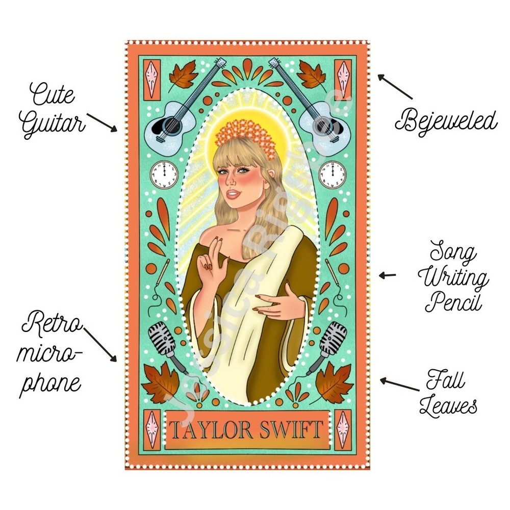 Taylor Swift Saint Prayer Candle