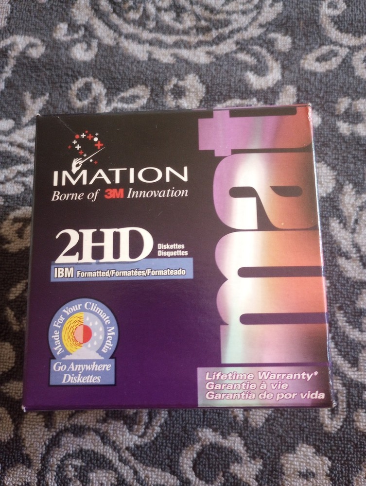 Imation 2HD Diskettes NEW 3M 25 Ct