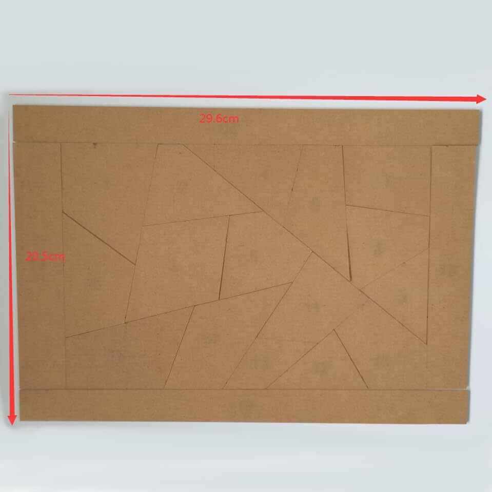 20PCS Acrylic Quilting Template Ruler with Numbered Sections Clear Patchwork ...