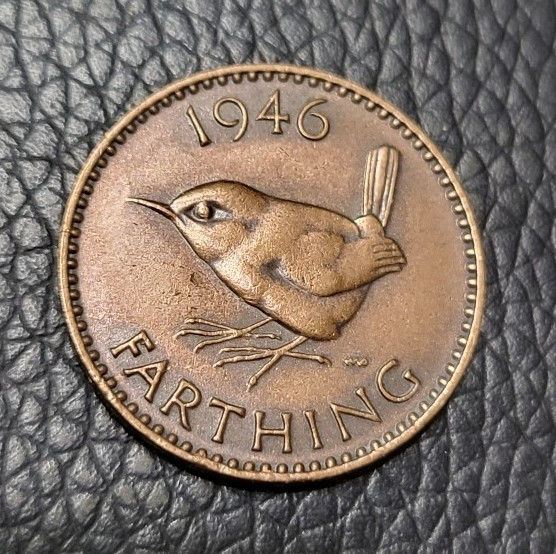 1946 Great Britain Farthing Coin
