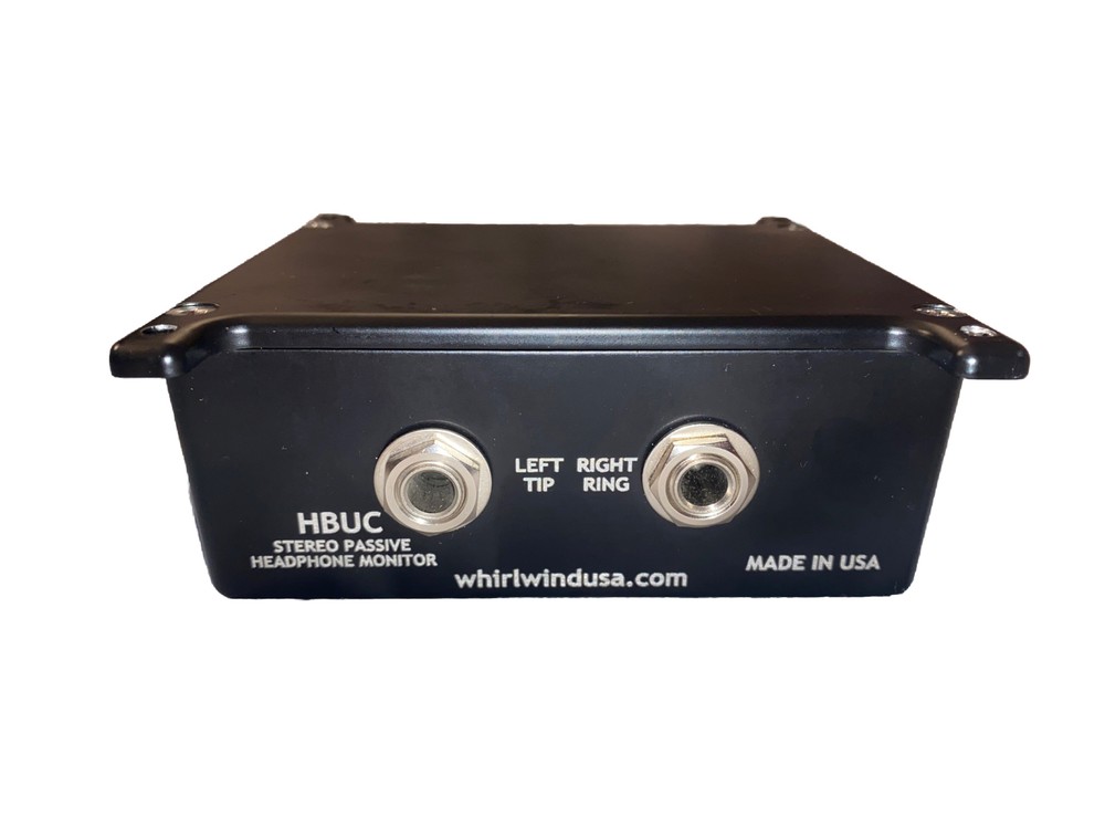 Whirlwind HBUC Under Counter Passive Stereo DJ Headphone Control Box Untested**