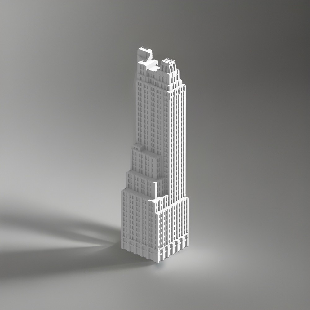 Empire Trust Building - 8 Inches- Stone Grey