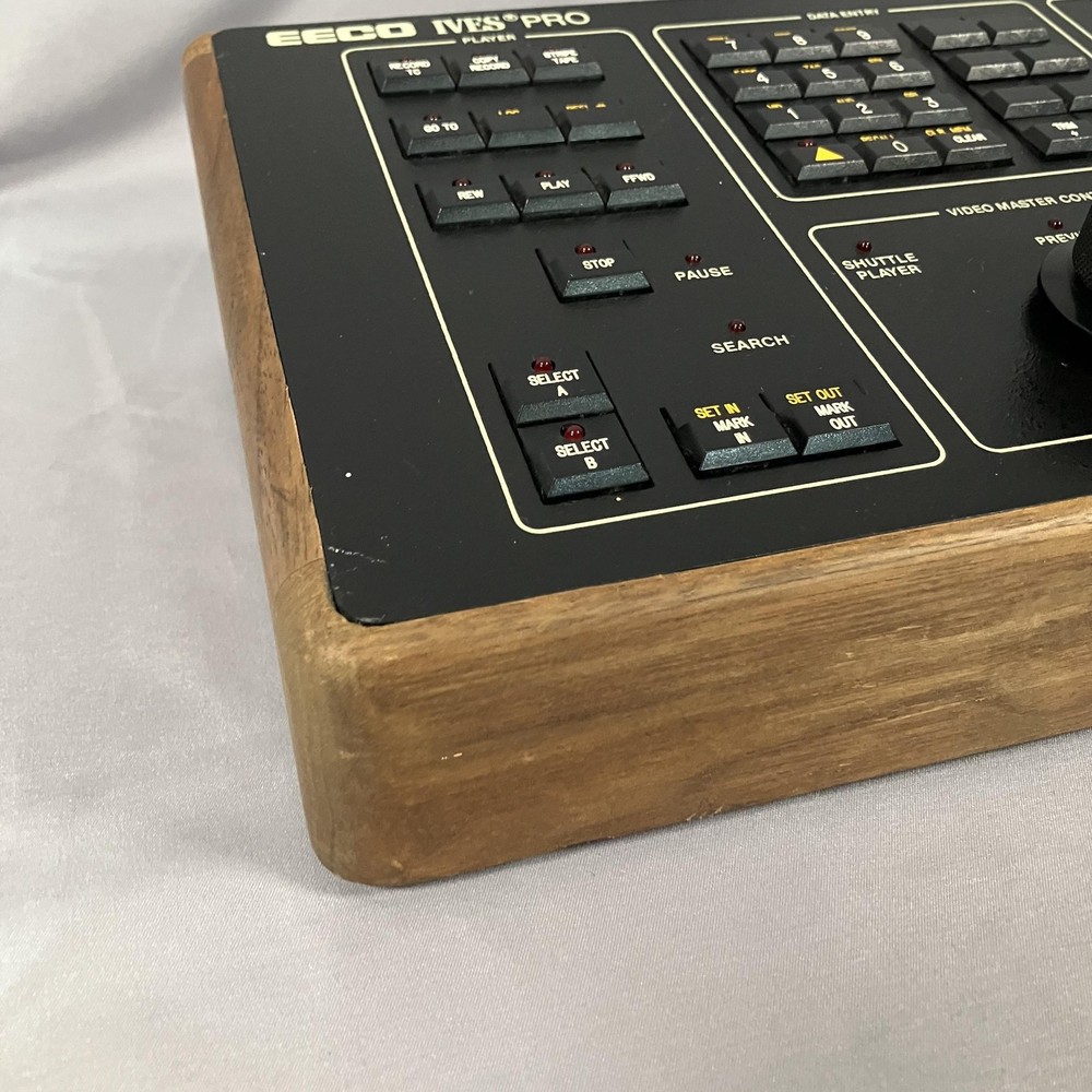 Vintage EECO IVES PRO Video Editing Controller Console Black Wood Case