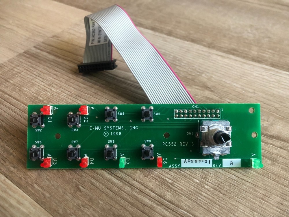 E-MU AP552-01 Right Panel PCB w/ NEW ENCODER for Proteus, Xtreme Lead & Others