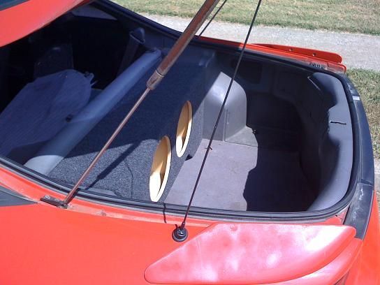 95-99 Mitsubishi Eclipse Custom Sub Enclosure Subwoofer Speaker Box (2 10")