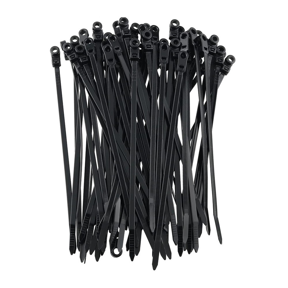 300pcs Screw Hole Cable Ties, Reusable, Solid Nylon Cable Tie8886