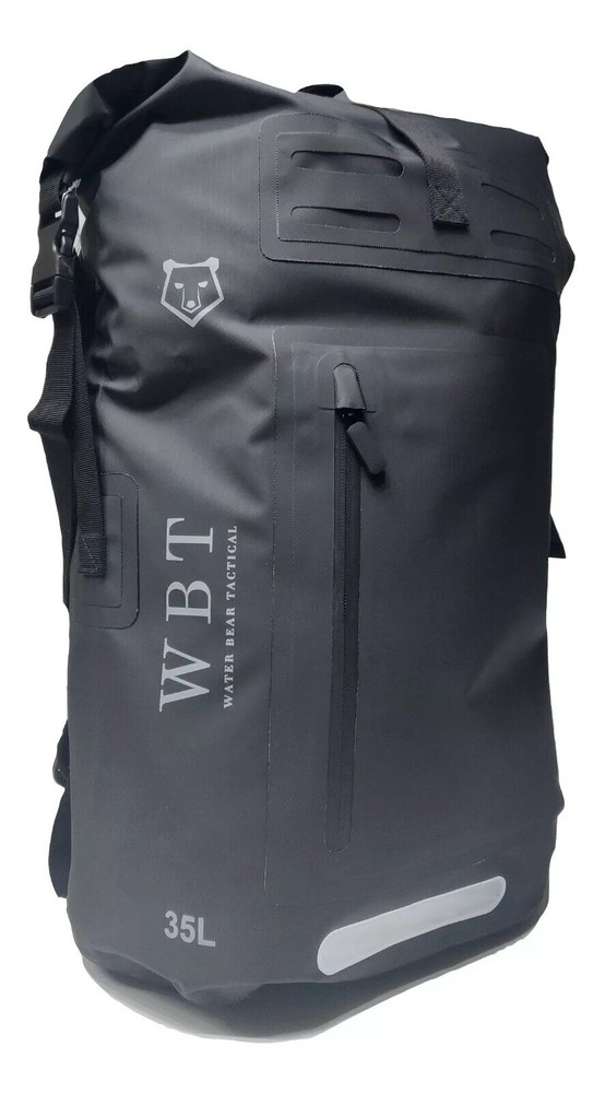 WATER BEAR TACTICAL Waterproof Rugged 35L Roll-Top Closure Backpack
