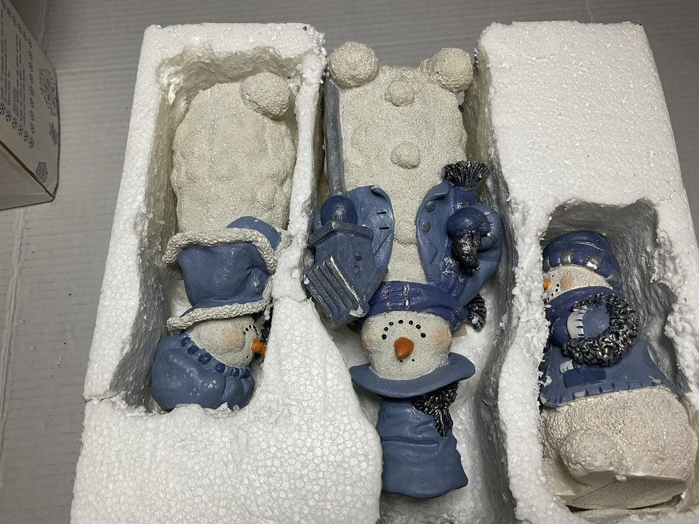 snowman candle holders