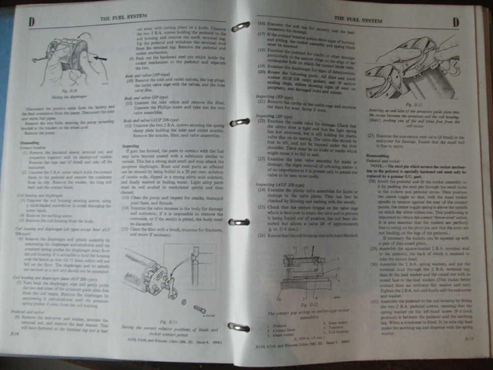 Austin A99 Westminster workshop manual no AKD1177 issue 8.Morris BMC.