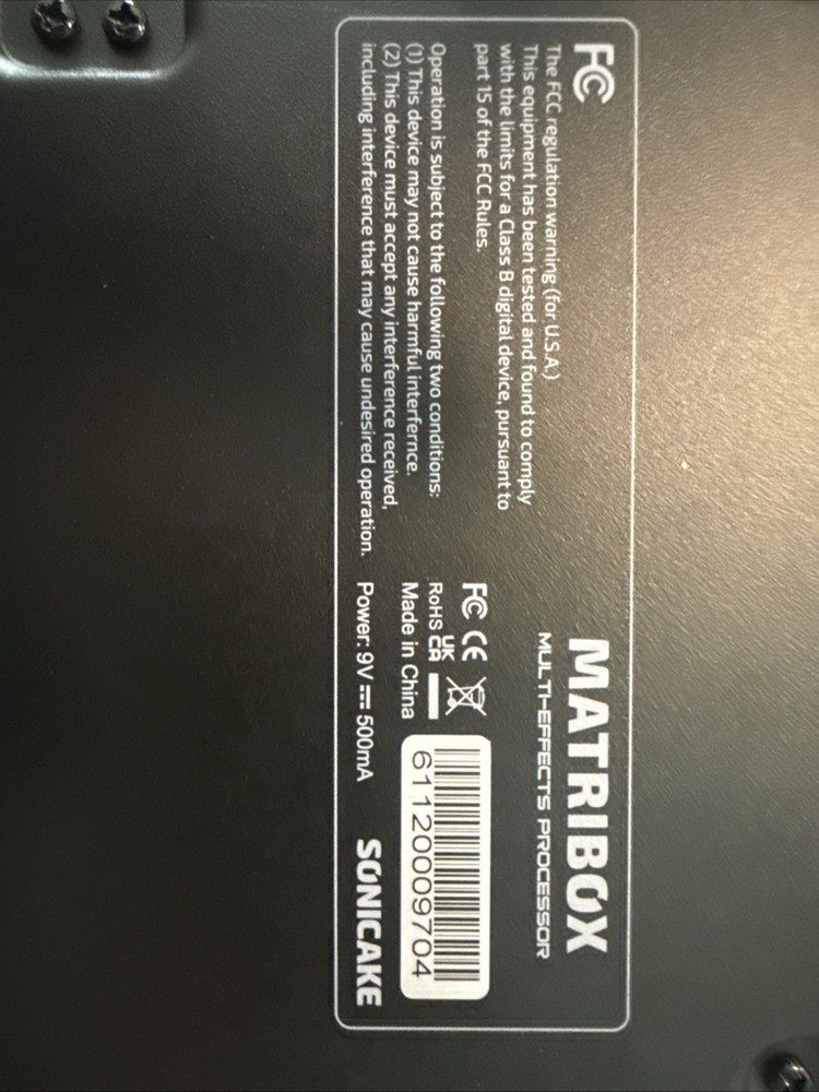 SONICAKE Matribox - Guitar Multi Effects Processor with Expression Pedal, Wit