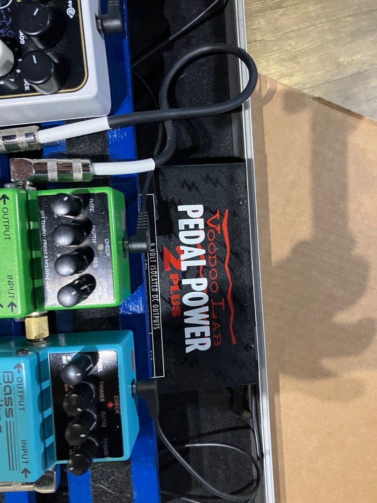 pedal board with pedals