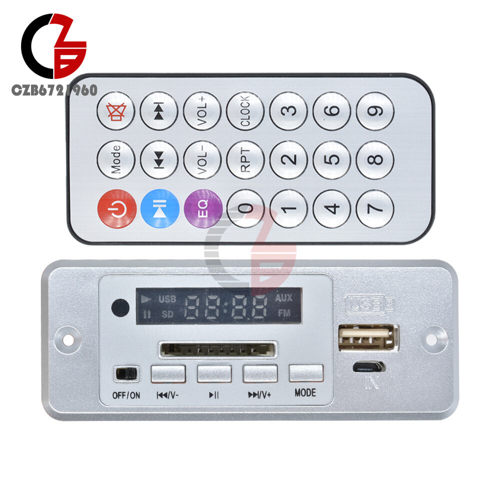 Mini 5V MP3 Decoder Board Bluetooth Controller Remote Amplifier 2*3W 3.6-5V