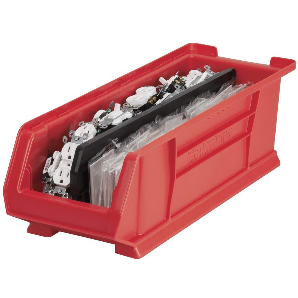 30284 Super-Size AkroBins Plastic Storage Bins, Space-Saving Stackable Bins f...