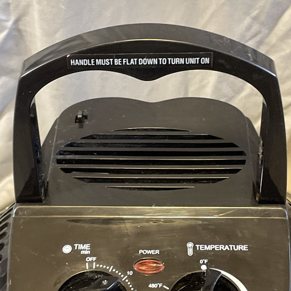 Replacement Sharper Image Super Wave Infrared Oven Time Temp Control Lid Tested