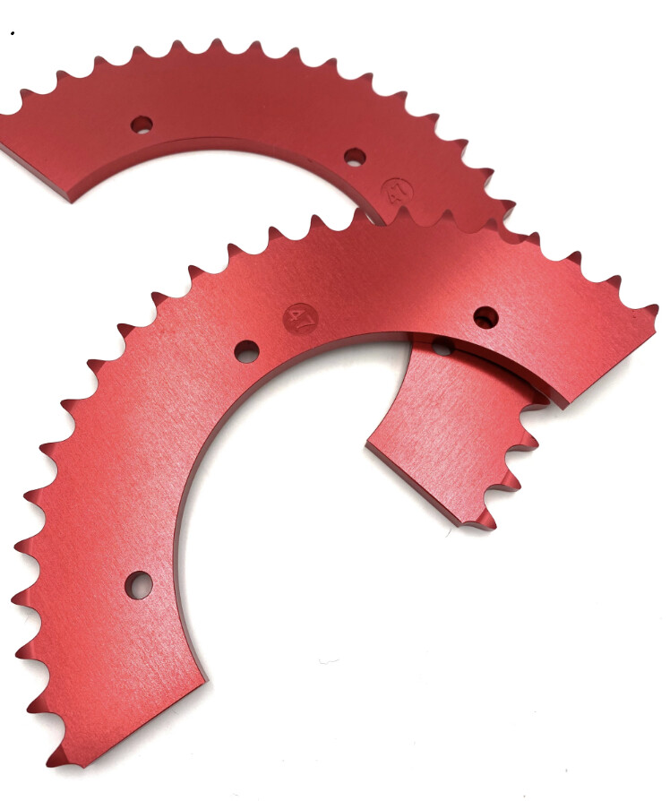 Split Aluminum Go Kart Sprocket for 40 Chain. Will Not Work On 420 Chain.