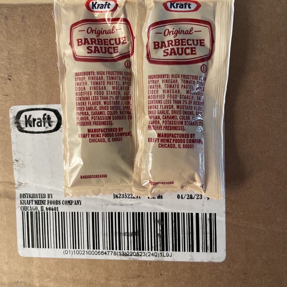 Kraft Original￼ BBQ Sauce Packets 12.4 G/25 Ct