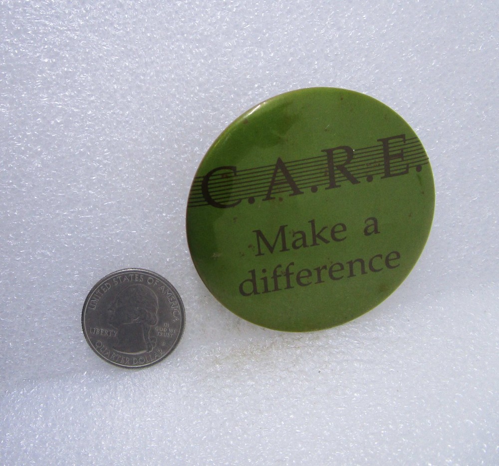 C.A.R.E. Make A Difference Button Pin