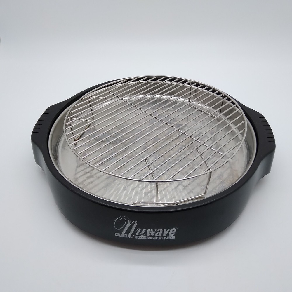 NuWave Pro Infrared Oven Replacement Base + Stainless Drip Pan Black Model 20321