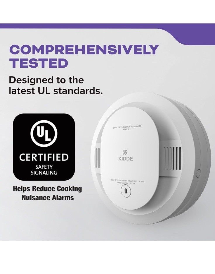 Kidde Smoke & Carbon Monoxide Detector, AA Battery Powered, 2 Pack