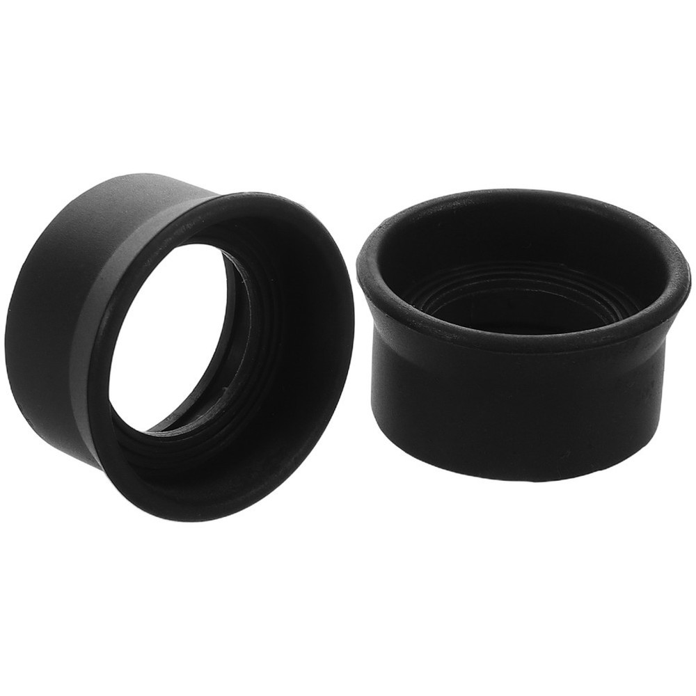 2 Pcs Microscope Eyepiece Cover Binocular Cups Binoculars Rubber