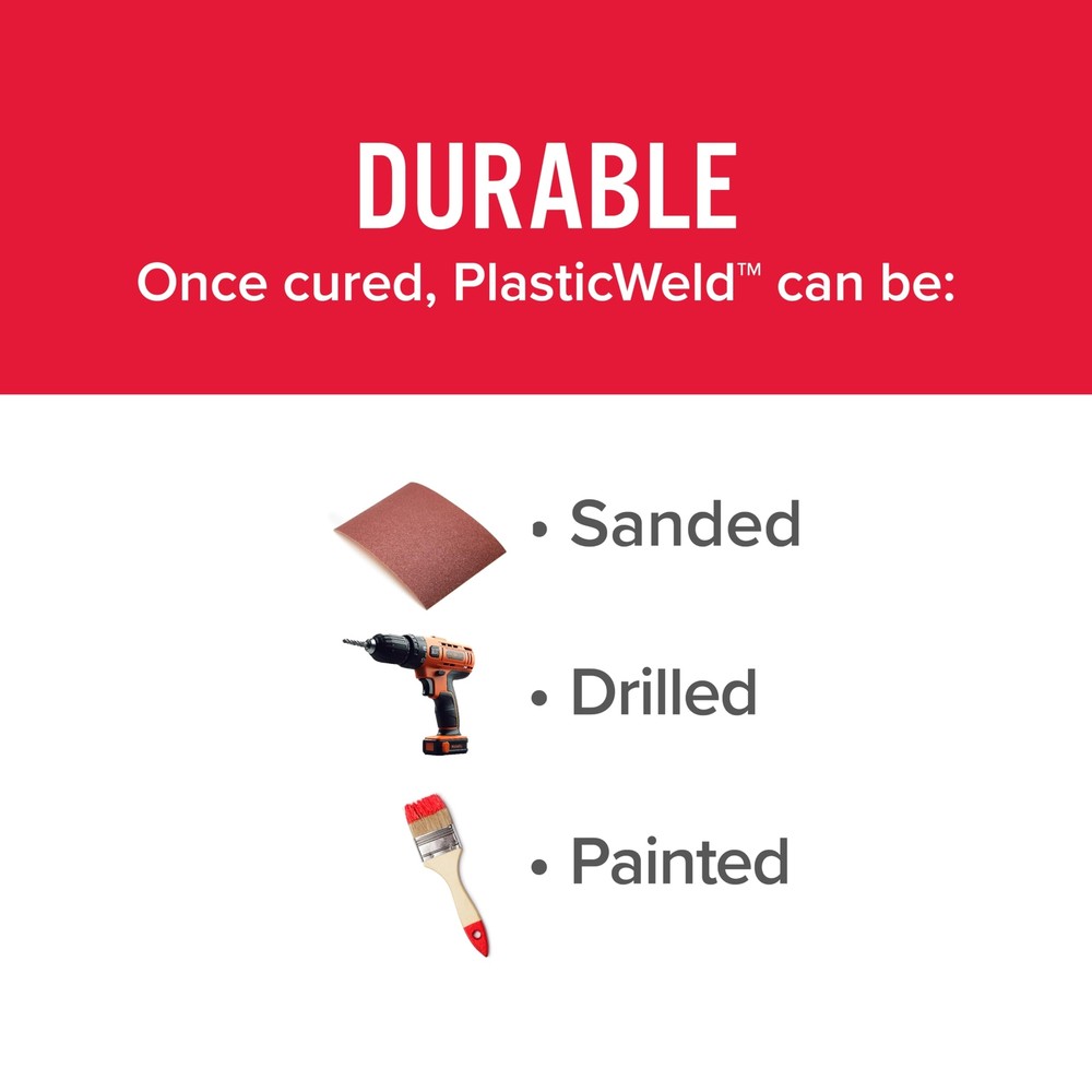8237 Plasticweld Plastic Repair Epoxy Putty 2 Oz.