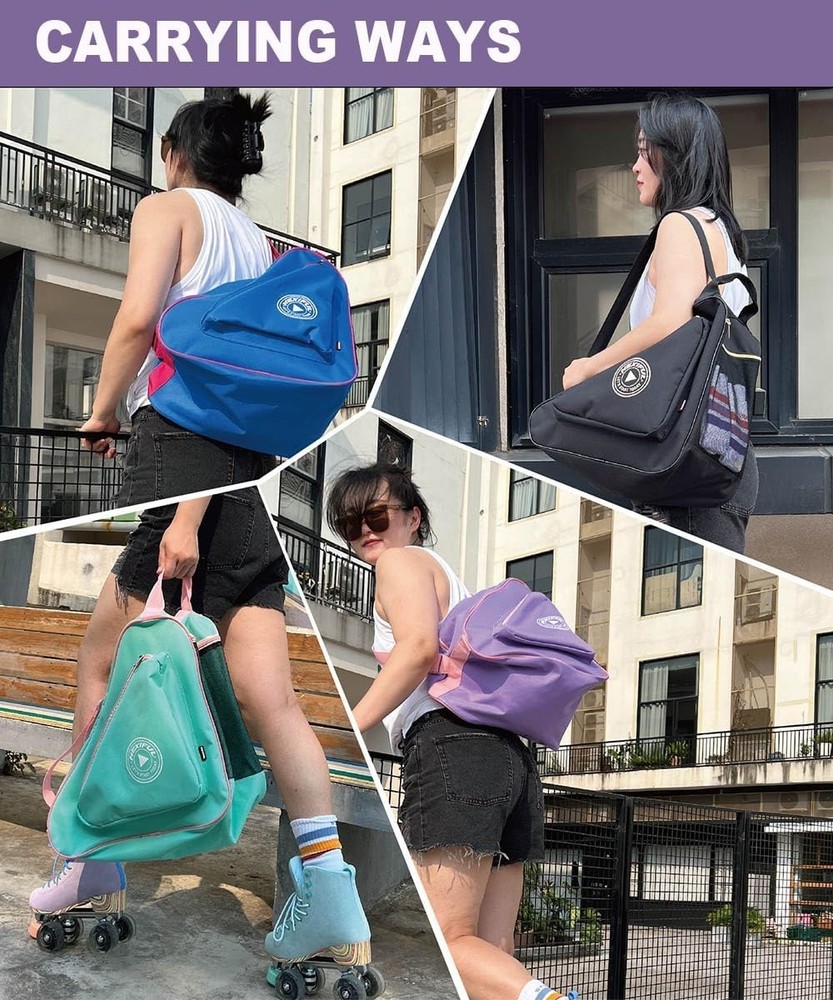 Waterproof Skate Bag for Ice, Inline & Roller Skates – Multiple Colors