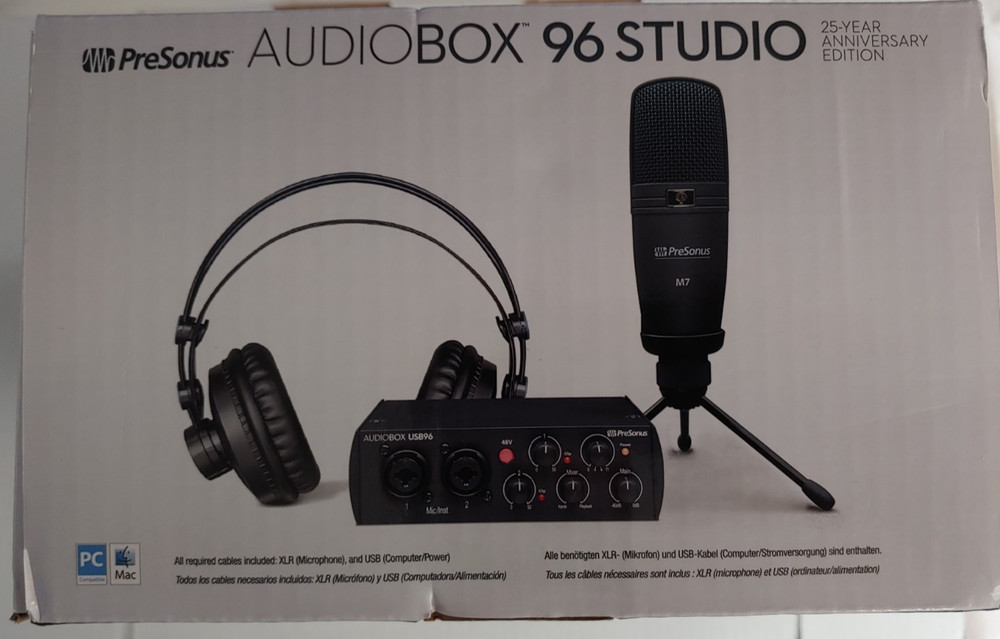 Presonus AudioBox 96 Studio Complete Hardware / Software Recording Kit - New