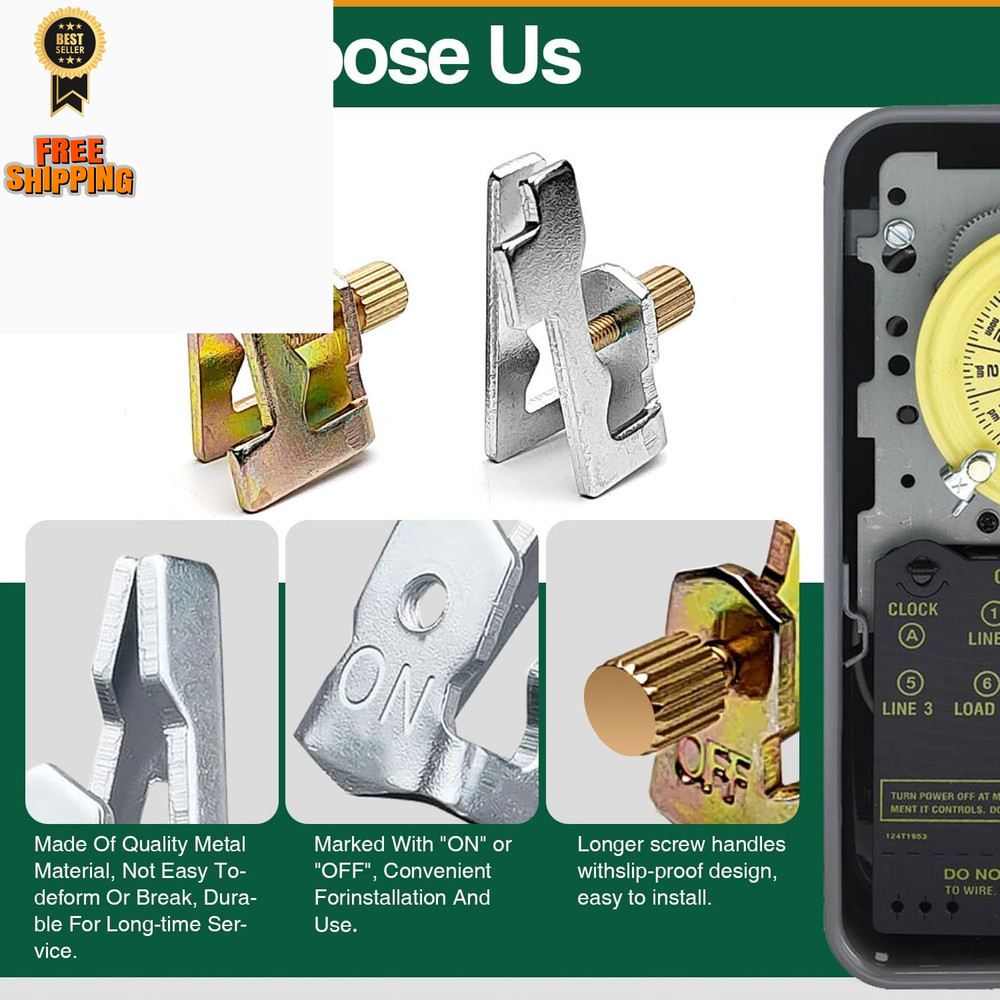 4 Pcs Pool Timer On Off Clips, Compatible with 156T1978A Intermatic 2set S/G