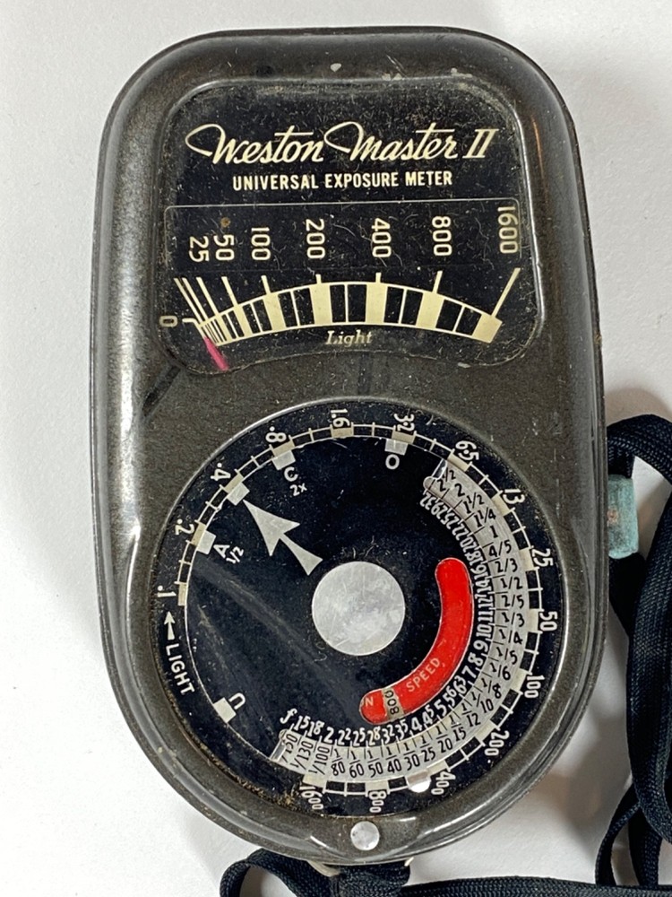 Weston Master II 735 Universal Analog Exposure Meter for Camera with Strap