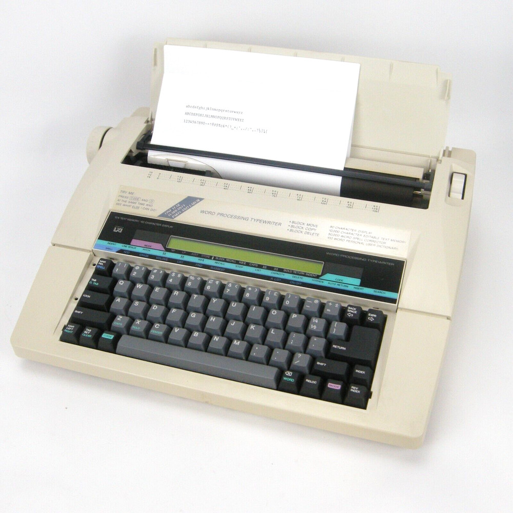 Sears Roebuck Portable Word Processing Typewriter 10K Text Memory - GC