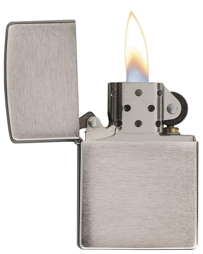 Zippo 162, Armor Lighter, Brushed Chrome Finish