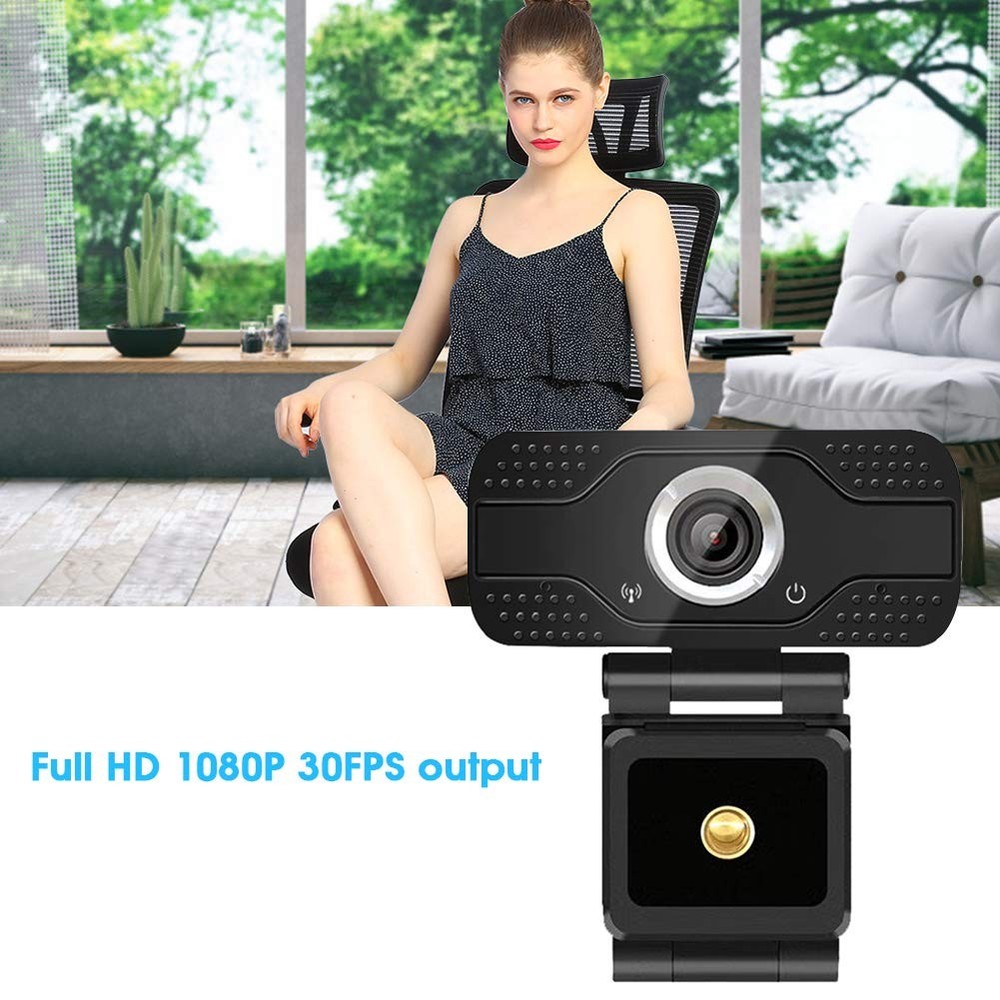 1080P USB Computer Web Camera With Microphone Plug And Play Live Streaming