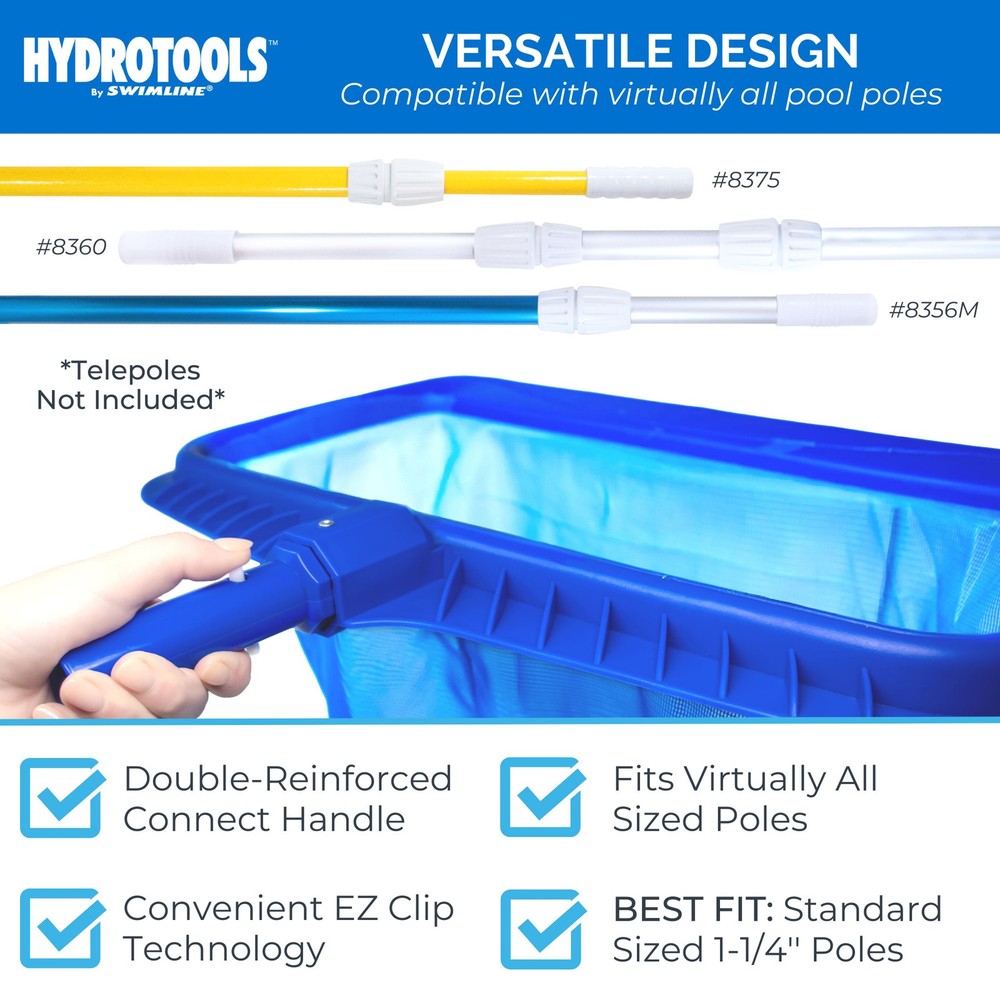 Swimline Hydro Tools Professional Heavy Duty Deep Bag Pool Net (Open Box)