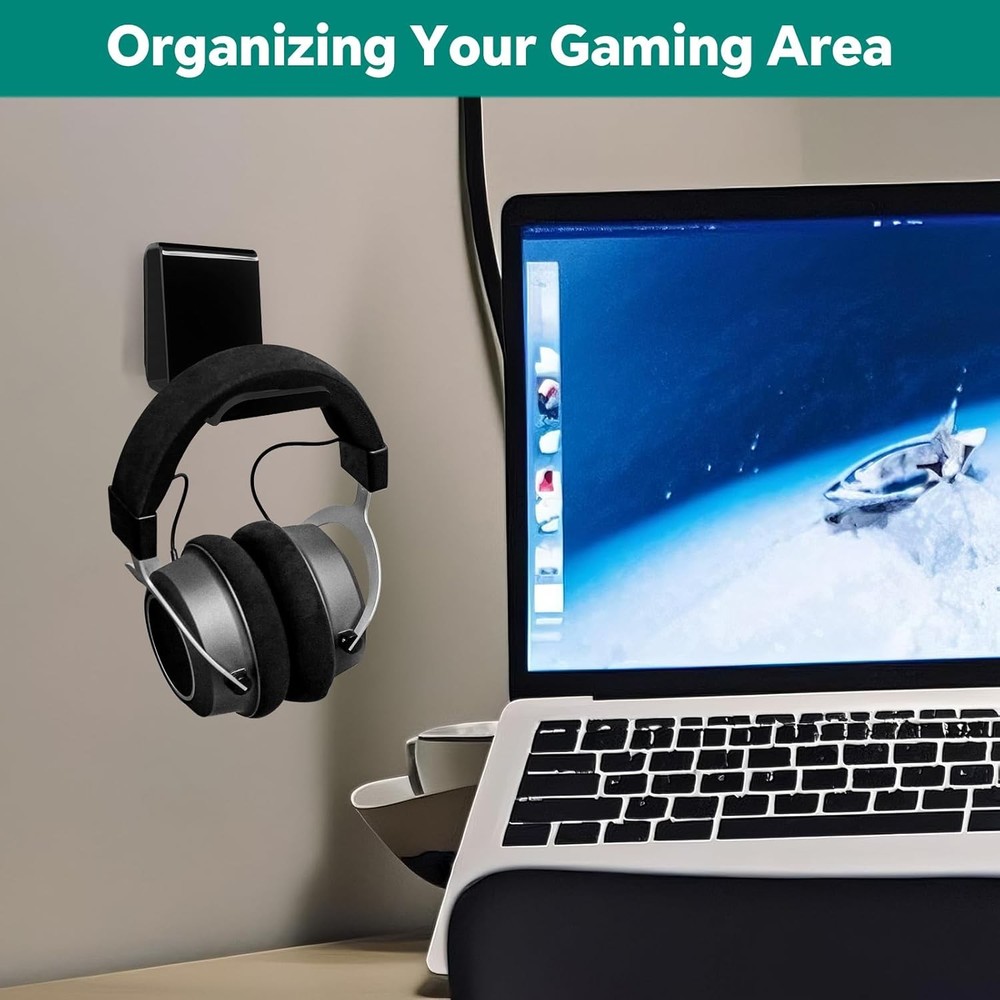 Gamer Gift Controller Headset Wall Mount Holder 2 Pack