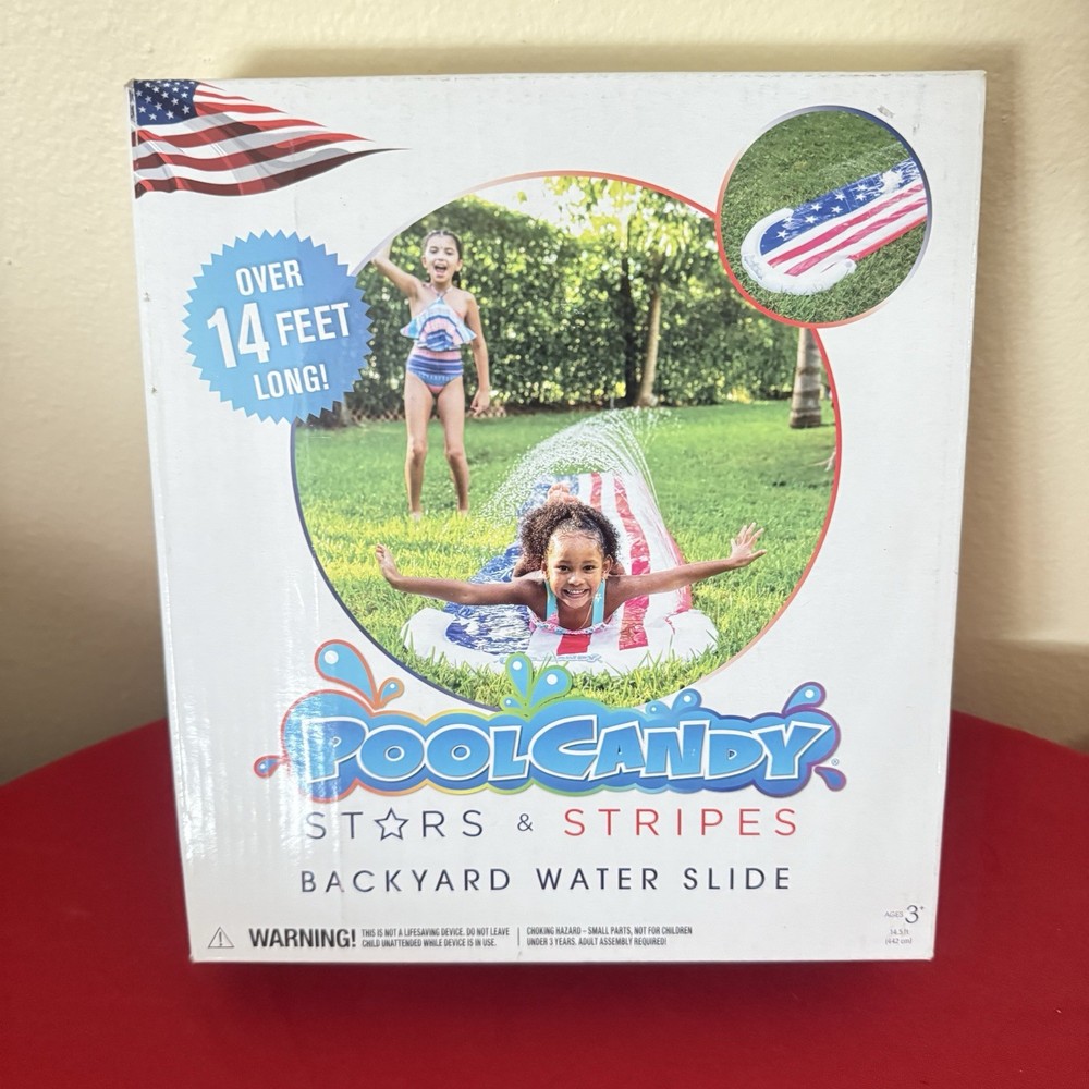 Pool Candy Stars and stripes waterslide