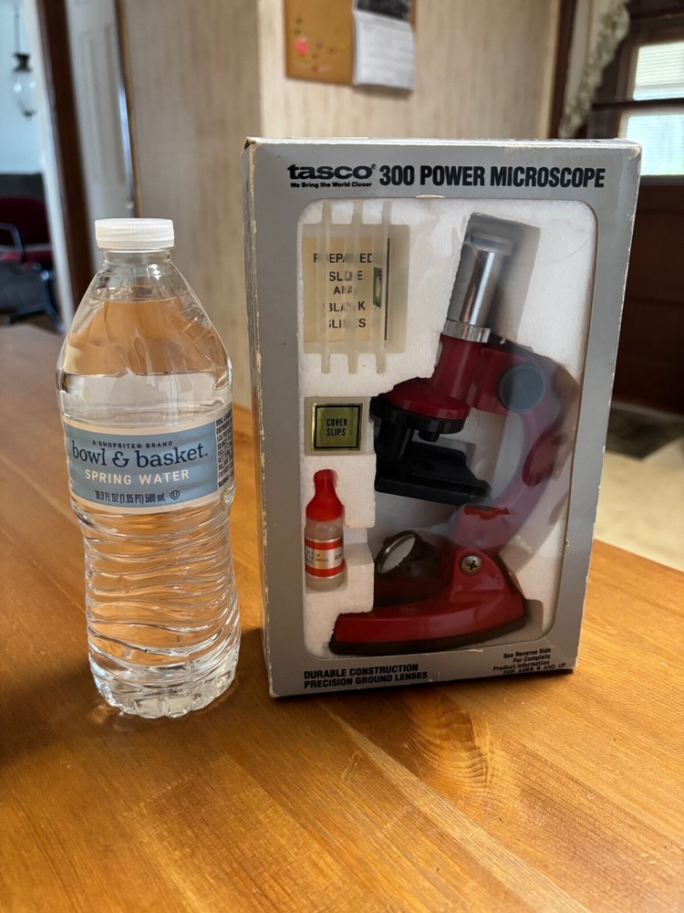 Vintage Tasco 300 Power Microscope Variable With Discovery Kit