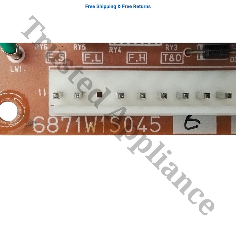 LG Microwave Main Control Board Electronic Controller PCB 6871W1S045E