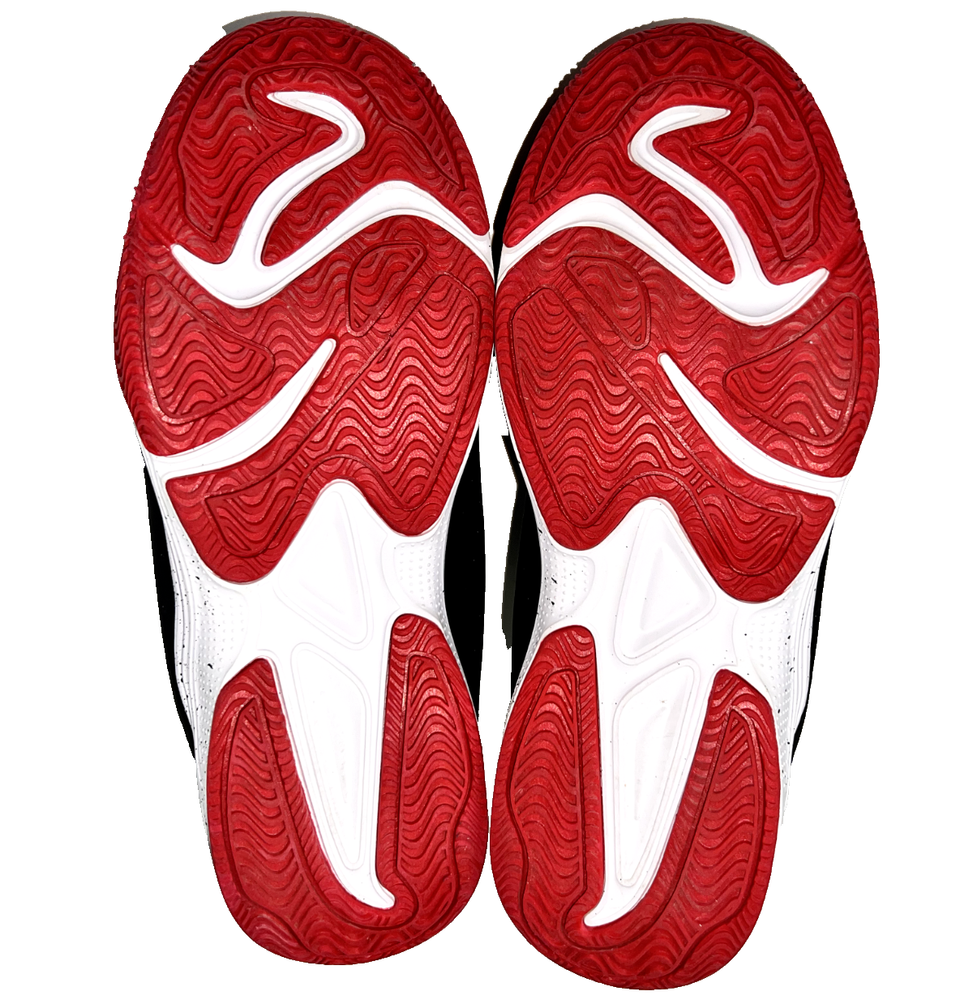 bcg Academy Boys HiTop 6.5D Black White Red